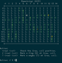 Game showing keyboard only mode.